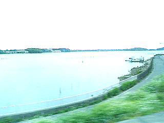 車内ã‹ã‚‰è¦‹ãˆãŸæµœåæ¹–